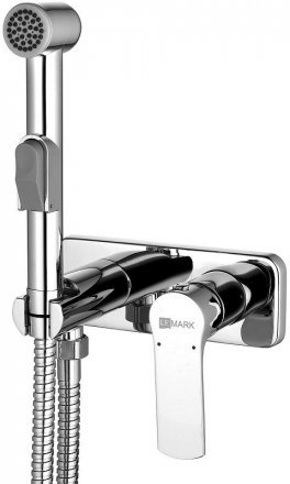 Смеситель Lemark Plus Grace с гигиеническим душем встраиваемый хром LM1519C